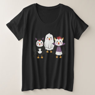 Camiseta Cute Chicken Halloween - Pollos divertido