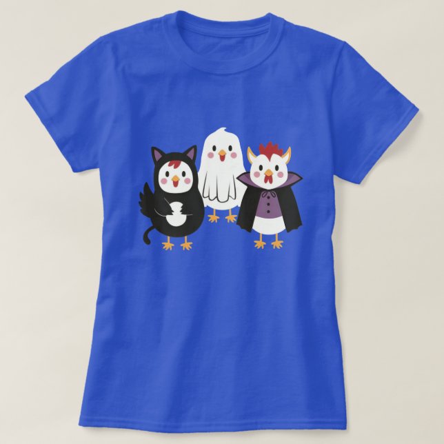 Camiseta Cute Chicken Halloween - Pollos divertido (Diseño del anverso)