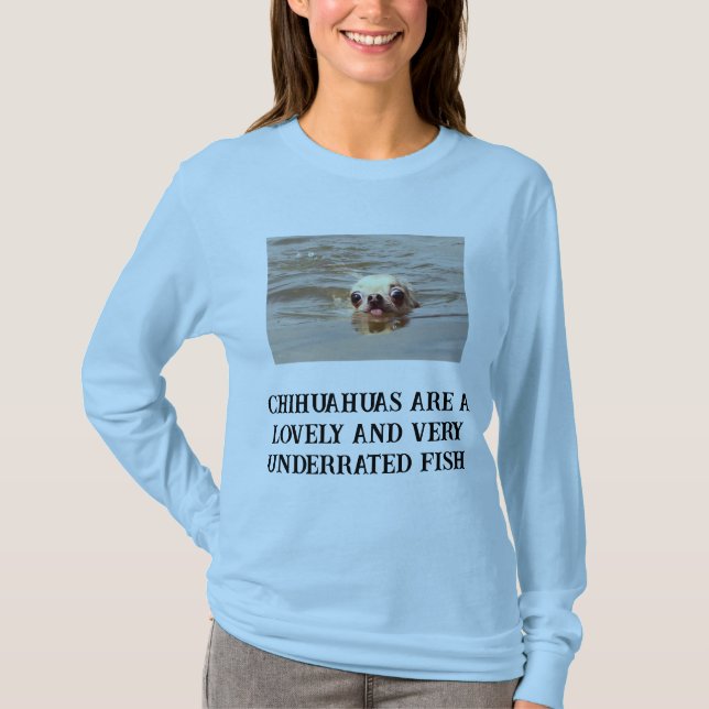 Camiseta Cute Chihuahua Longsleeve (Anverso)