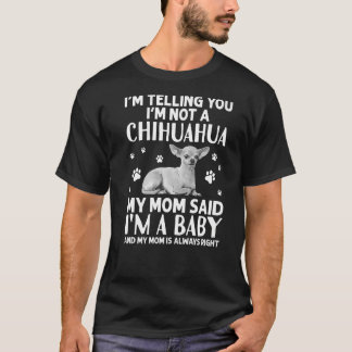 Camiseta Cute Chihuahua Para Las Mujeres Madre Perro Rama C