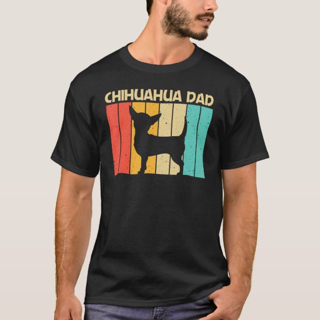 Camiseta Cute Chihuahua Para Papá Hombres Perro Mascota Chi (Anverso)