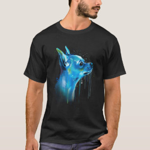 Camiseta Cute Chihuahua Watercolor Painting Art