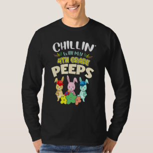 Camiseta Cute Chillinu2019 con mis conejitos de cuarto grad