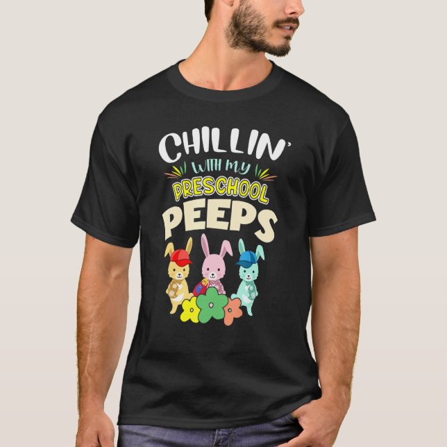 Camiseta Cute Chillinu2019 con mis conejitos preescolares f (Anverso)
