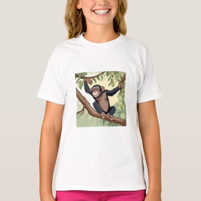 Camiseta Cute Chimpanzee (Anverso)