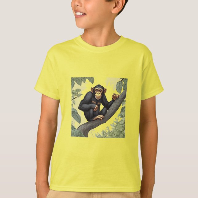 Camiseta Cute Chimpanzee (Anverso)