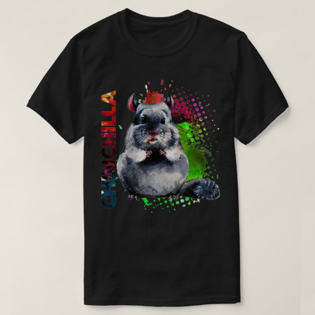 Camiseta Cute Chinchilla 1 (Diseño del anverso)