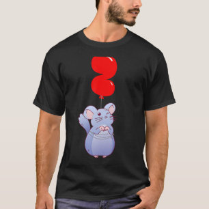 Camiseta Cute Chinchilla 2º cumpleaños niños globo