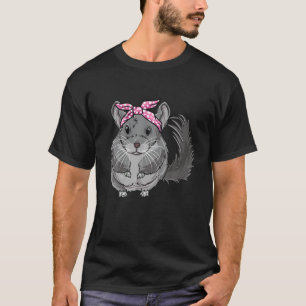Camiseta Cute Chinchilla Con Cabeza - Amo Mi Chinchil