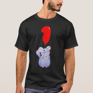 Camiseta Cute Chinchilla Fiesta de globo de primer cumpleañ