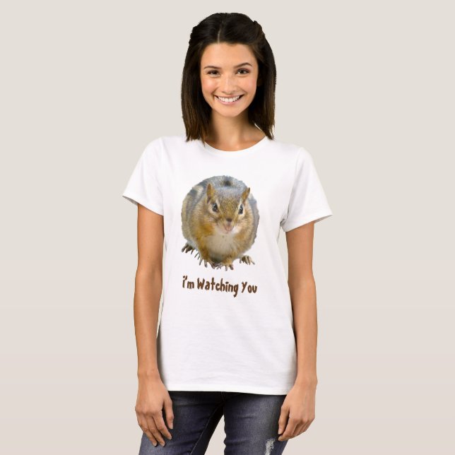 Camiseta Cute Chipmunk Mirándote (Anverso completo)