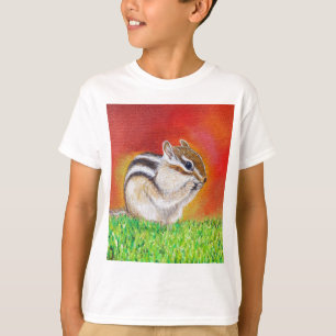 Camiseta Cute Chipmunk Painting