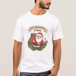 Camiseta Cute Christmas Baby T-Shirt – “Don’t Stop Believin