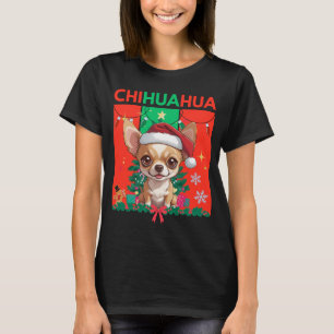 Camiseta Cute Christmas Chihuahua Festive Holiday Dog