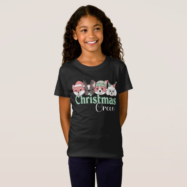 Camiseta Cute Christmas Dog Crew (Anverso completo)