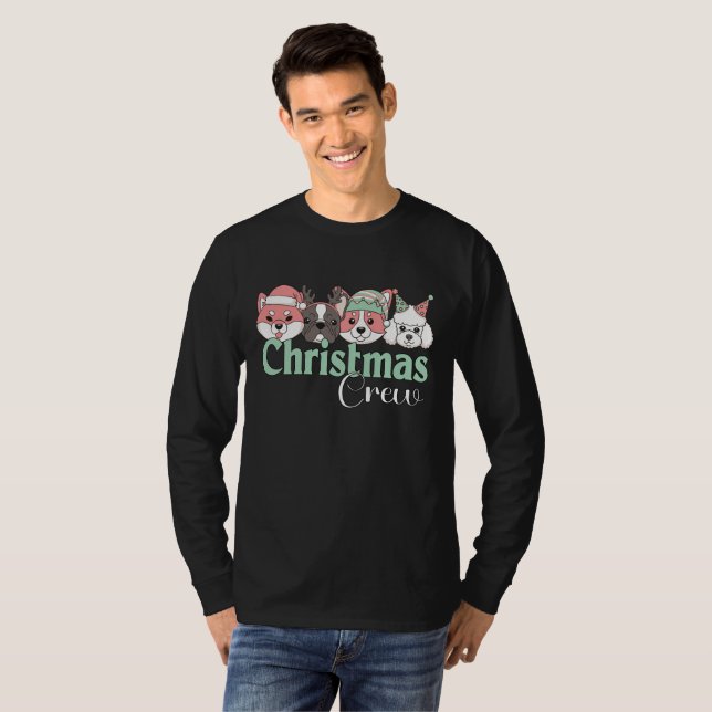 Camiseta Cute Christmas Dog Crew (Anverso completo)
