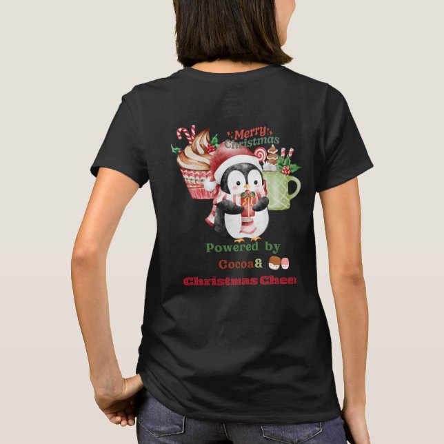 Camiseta Cute Christmas Penguin T-Shirt – Sweet Squad on Du (Reverso)