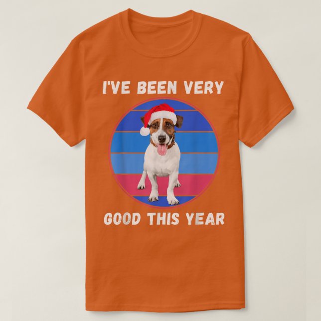 Camiseta Cute Christmas Puppy Dog I've Been Good This Year  (Diseño del anverso)
