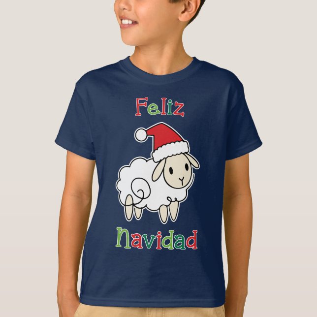 Camiseta Cute Christmas Sheep – Feliz Navidad  (Anverso)