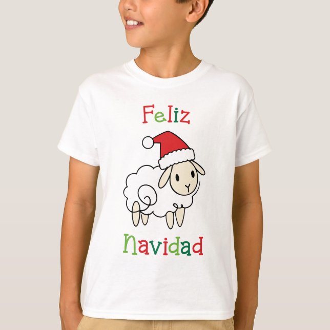 Camiseta Cute Christmas Sheep – Feliz Navidad (Anverso)
