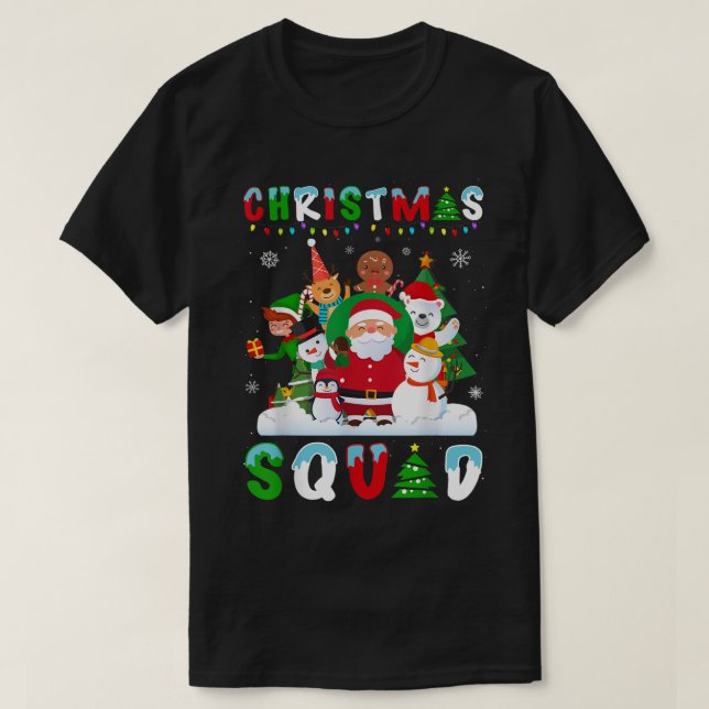 Camiseta Cute Christmas Squad Holiday Design (Diseño del anverso)