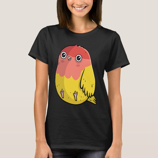 Camiseta Cute Chubby Lutino Lovebird  For Bird (Anverso)