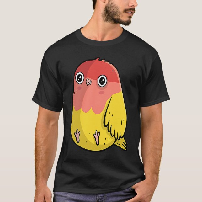 Camiseta Cute Chubby Lutino Lovebird  For Bird (Anverso)