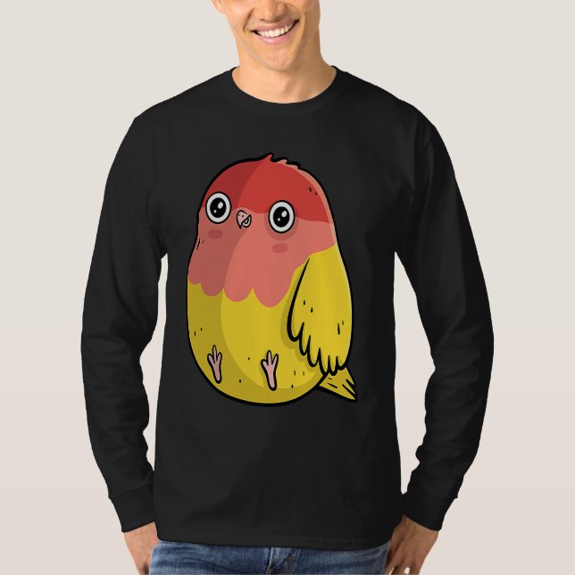Camiseta Cute Chubby Lutino Lovebird  For Bird (Anverso)