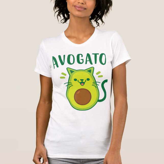 Camiseta Cute Cinco de Mayo Avogato Aguacate Gato Funny Agu (Anverso)