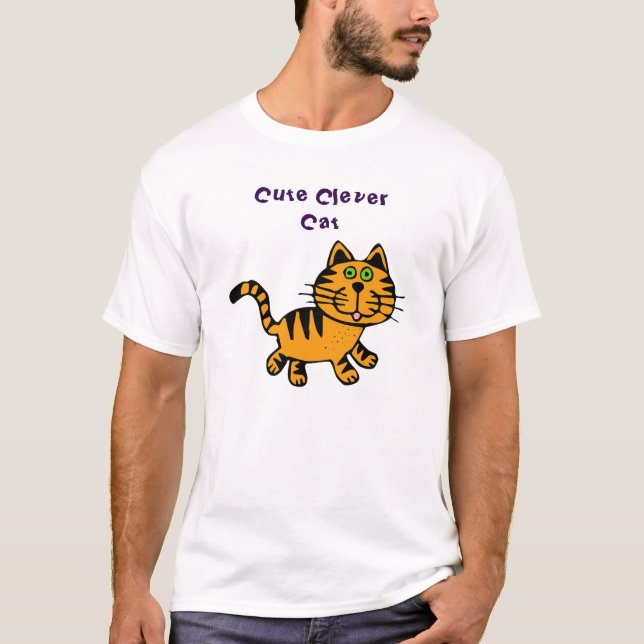 Camiseta Cute Clever Cat (Anverso)