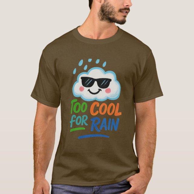 Camiseta Cute Cloud Unisex Dark T-Shirt (Anverso)