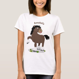Camiseta Cute Clydesdale personalizado de caballo ilustraci