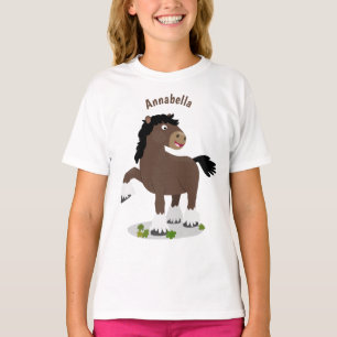 Camiseta Cute Clydesdale personalizado de caballo ilustraci