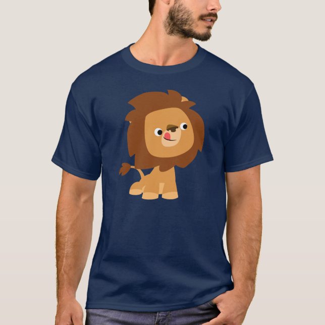 Camiseta Cute codicioso Personalizado Lion T-Shirt (Anverso)