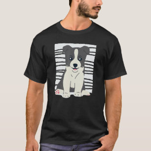 Camiseta Cute Collie Perro de cachorro collie de larga data