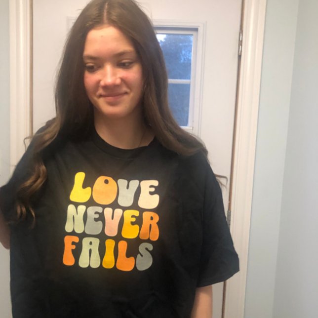 Camiseta CUTE Color suave de color pastel AMOR NUNCA Camise (ok nannie take my picture!)