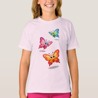 Camiseta Cute Colorful Butterflies Kids T-Shirt