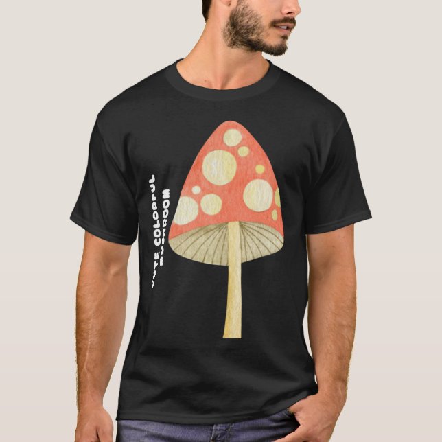 Camiseta Cute Colorful Mushroom (Anverso)