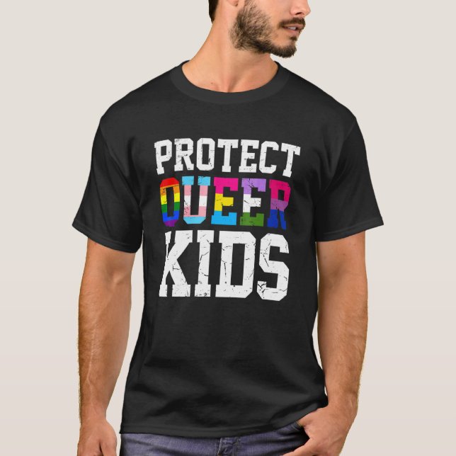 Camiseta Cute Conciencia Lgbt Proteger Niños Queer Gay L (Anverso)