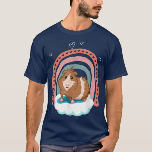 Camiseta Cute conejillo de Indias con regalo de arco iris b