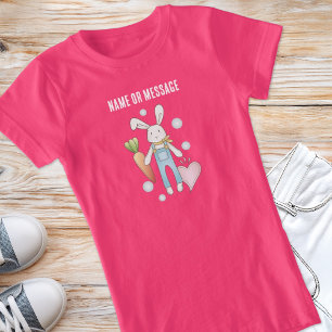 Camiseta Cute Conejo de Peluche para Niñas y Niños