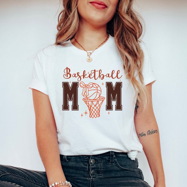 Camiseta Cute Coquette Basketball Mom (Subido por el creador)