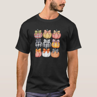 Camiseta Cute Coquette Pumpkin Season Thanksgiving Autumn F