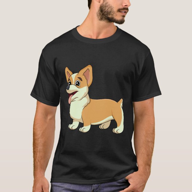 Camiseta Cute Corgi      (Anverso)