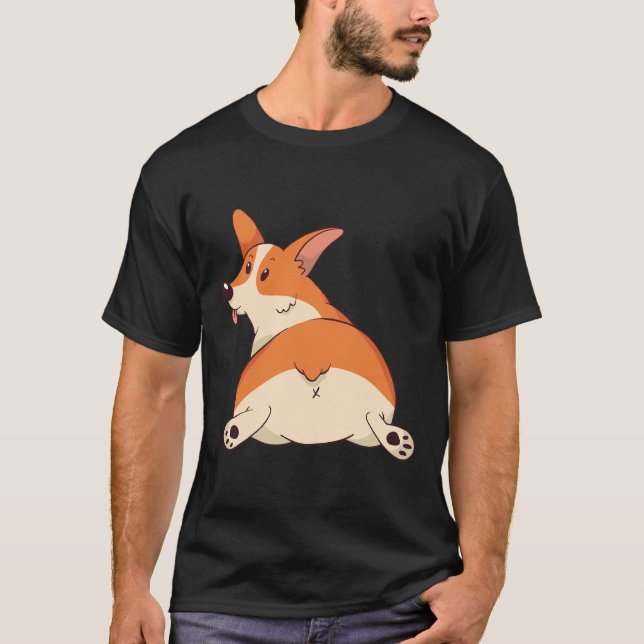 Camiseta Cute Corgi 1222 (Anverso)