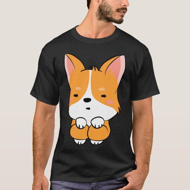 Camiseta Cute Corgi  740 (Anverso)