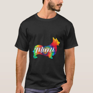 Camiseta Cute Corgi Arte Psicodélico Perro Hippy Mimi