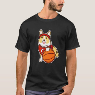 Camiseta Cute Corgi Basketball Player Corgis Owner