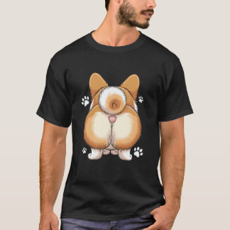 Camiseta Cute Corgi Butt with Paw Prints