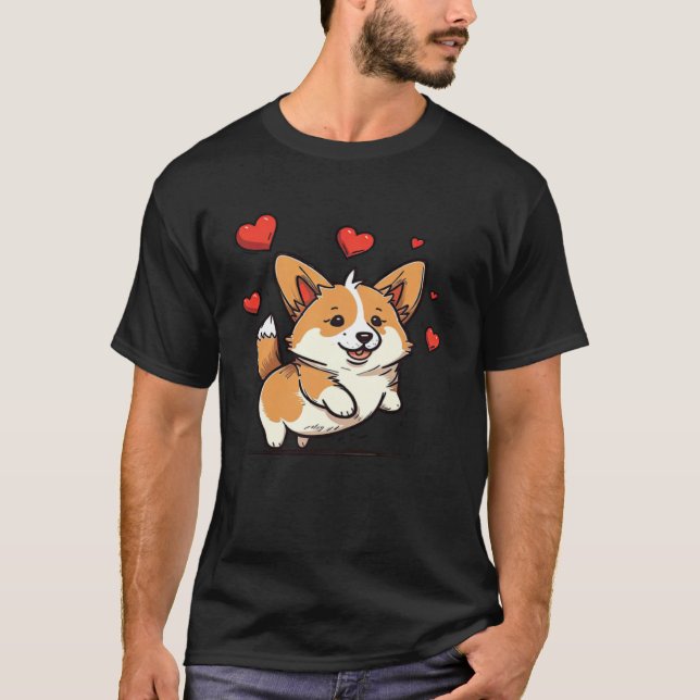 Camiseta Cute Corgi Cool Pembroke Welsh Corgi  13 (Anverso)